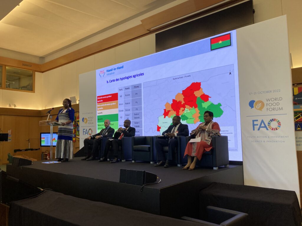 Una sessione del World Food Forum di Roma, ottobre 2022