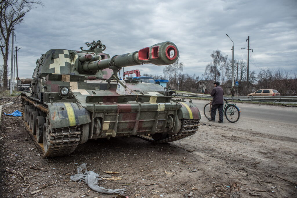 Un carro armato a Chernihiv, Ucraina © Oleksandr Ratushniak / UNDP Ukraine